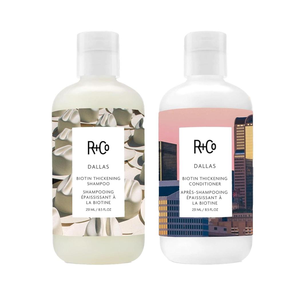 R+Co Cassette Curl Defining Shampoo and Conditioner Liter Set – Lightweight Curl Definition & Frizz Control for Natural, Bouncy Curls – Adds Shine & Moisture – Sulfate-Free & Vegan – 33.8oz(Pack of 2)(Dallas – Fine Hair)