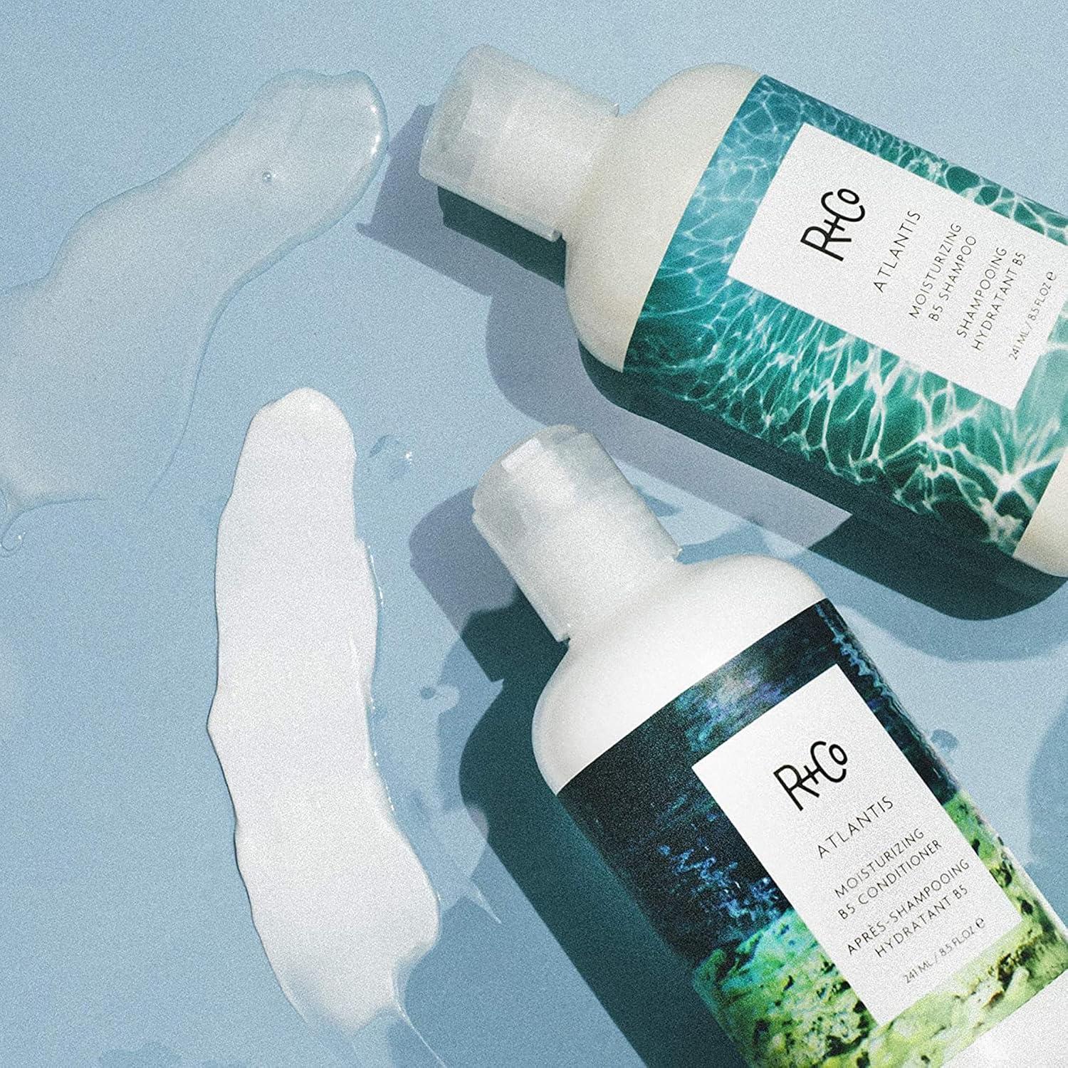 R+Co Cassette Curl Defining Shampoo and Conditioner Liter Set – Lightweight Curl Definition & Frizz Control for Natural, Bouncy Curls – Adds Shine & Moisture – Sulfate-Free & Vegan – 33.8oz(Pack of 2)(Atlantis – Dry Damaged Hair)