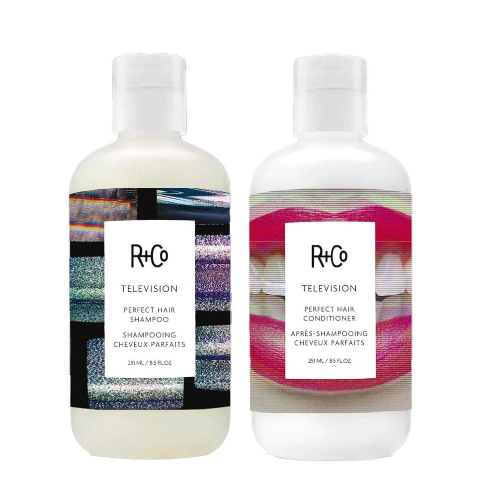 R+Co Cassette Curl Defining Shampoo and Conditioner Liter Set – Lightweight Curl Definition & Frizz Control for Natural, Bouncy Curls – Adds Shine & Moisture – Sulfate-Free & Vegan – 33.8oz(Pack of 2)(Television – All Hair)