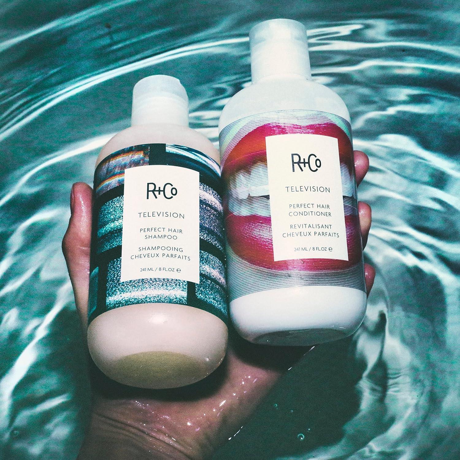 R+Co Cassette Curl Defining Shampoo and Conditioner Liter Set – Lightweight Curl Definition & Frizz Control for Natural, Bouncy Curls – Adds Shine & Moisture – Sulfate-Free & Vegan – 33.8oz(Pack of 2)(Television – All Hair)