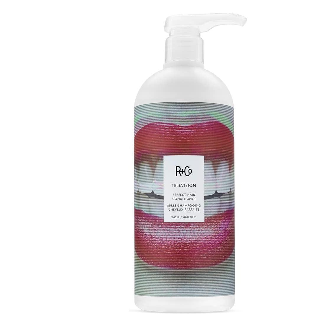 R+Co Cassette Curl Defining Shampoo and Conditioner Liter Set – Lightweight Curl Definition & Frizz Control for Natural, Bouncy Curls – Adds Shine & Moisture – Sulfate-Free & Vegan – 33.8oz(Pack of 2)(Television – All Hair)