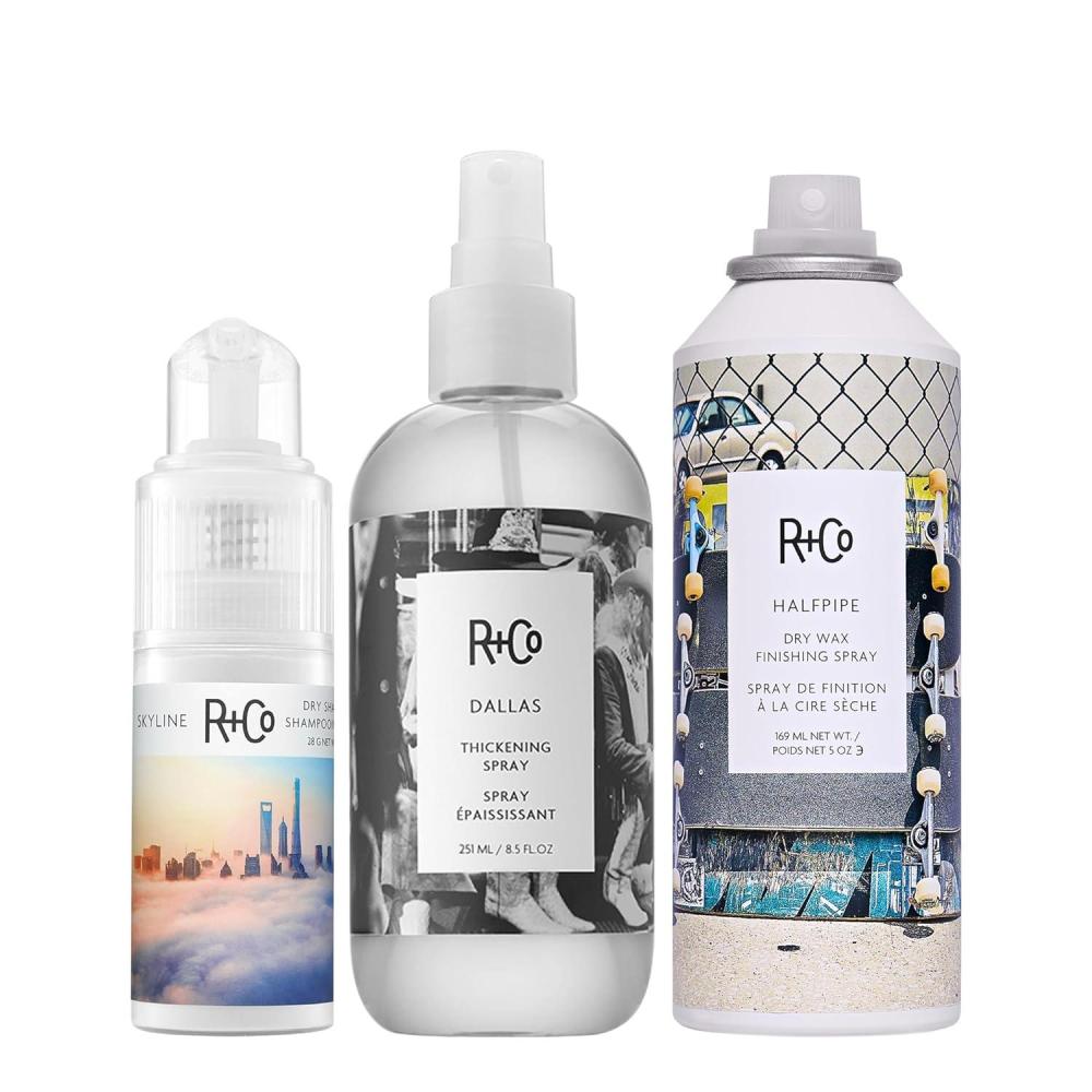 R+Co Skyline Dry Shampoo Powder | Dramatically Refreshes, Weightlessly Conditions + Texture | Vegan + Cruelty-Free | 1.0 Oz(Texture Bundle)