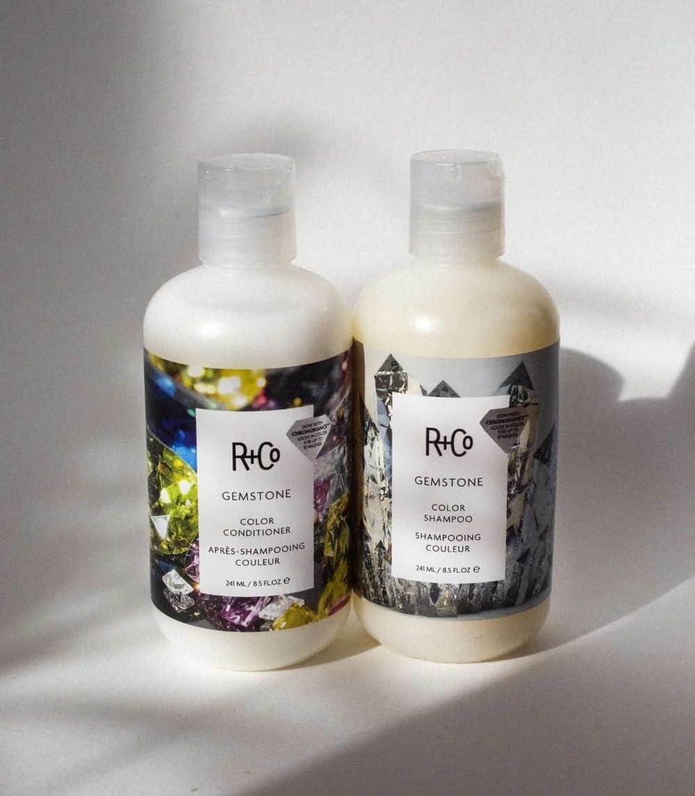 R+Co Cassette Curl Defining Shampoo and Conditioner Liter Set – Lightweight Curl Definition & Frizz Control for Natural, Bouncy Curls – Adds Shine & Moisture – Sulfate-Free & Vegan – 33.8oz(Pack of 2)(Gemstone – Color Treated Hair)