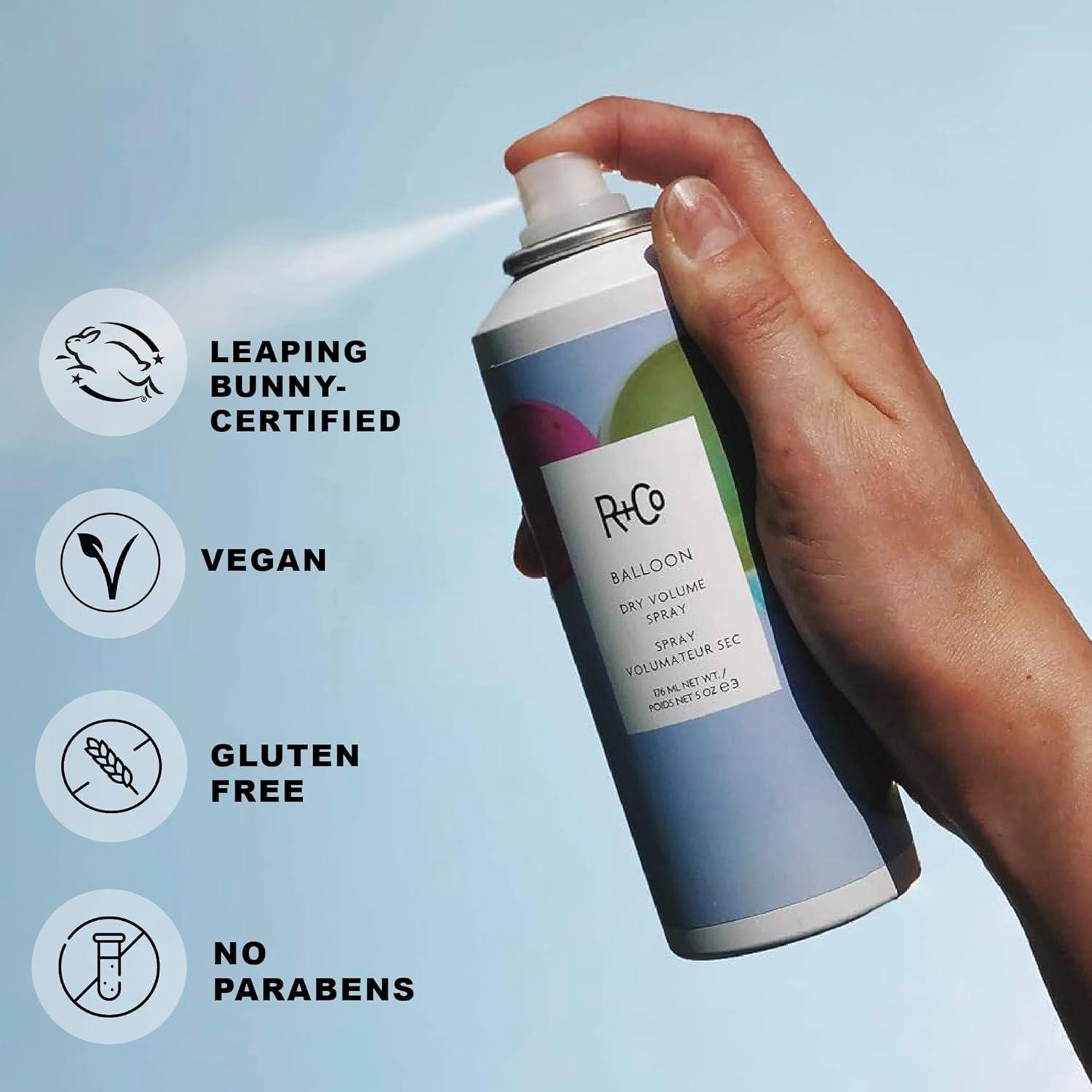 R+Co Balloon Dry Volume Spray (Packaging May Vary)(5 Fl Oz + 2 Fl Oz (Pack of 2))