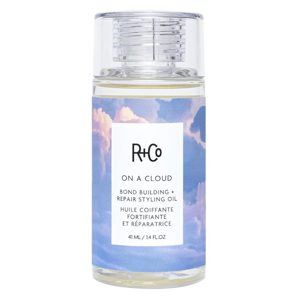 R+Co On a Cloud Bond Building Repair + Styling Oil – Lightweight Silicone-Free Hair Oil for Frizz Control, Shine, Heat & UV Protection – Strengthens & Repairs All Hair Types – 1.4 Fl Oz / 41 mL