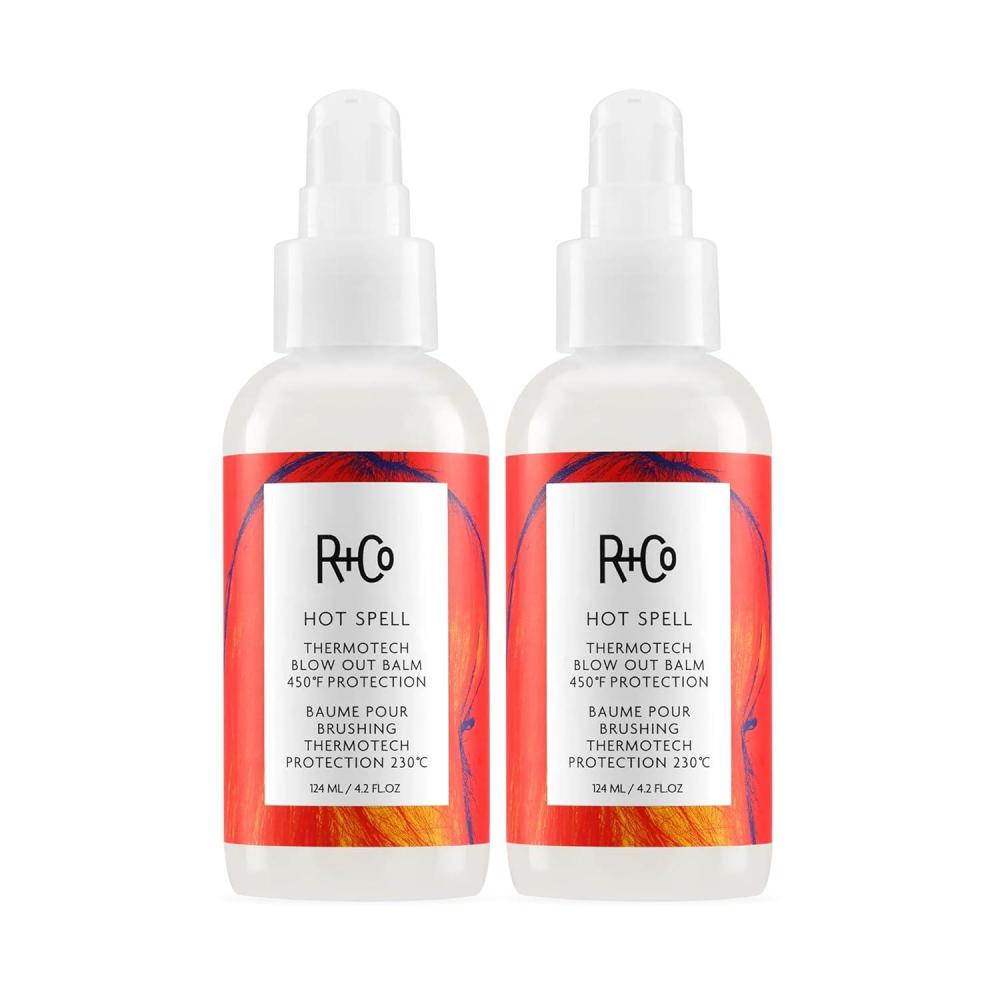 R+Co Hot Spell Thermotech Blowout Balm Deluxe | 450* F Protection, Provides Frizz Protection + Long Lasting Style | Vegan + Cruelty-Free | 1 Oz(4.2 Fl Oz (Pack of 2))