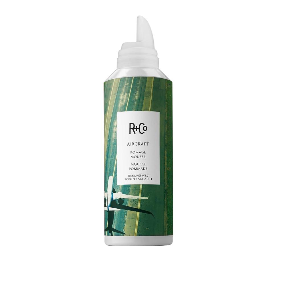 R+Co Aircraft Pomade Mousse | Lightweight Mousse for Texture, Volume & Definition | Anti-Frizz Hair Styling Foam for Tousled, Lived-In Looks | Vegan, Cruelty-Free & Paraben-Free(5.6 Fl Oz (Pack of 1))