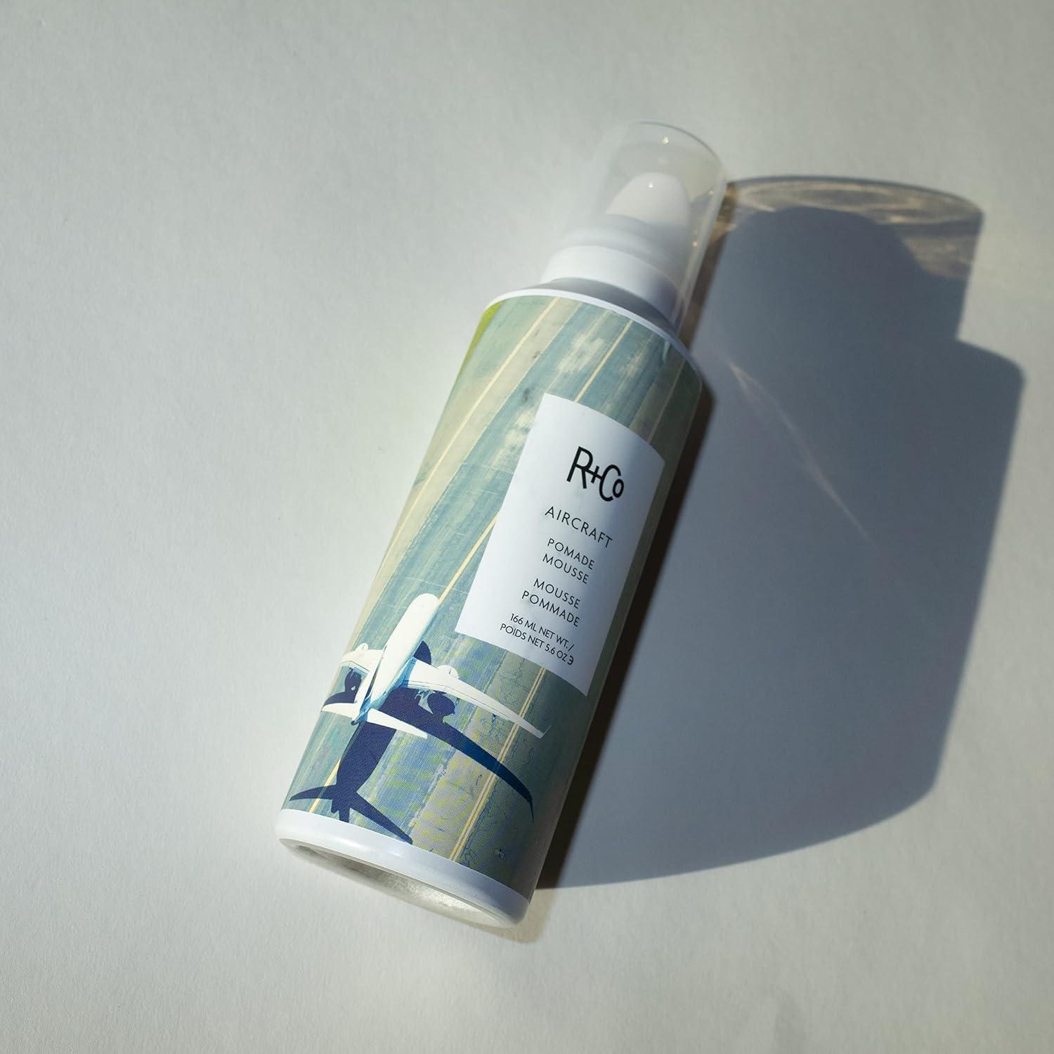 R+Co Aircraft Pomade Mousse | Lightweight Mousse for Texture, Volume & Definition | Anti-Frizz Hair Styling Foam for Tousled, Lived-In Looks | Vegan, Cruelty-Free & Paraben-Free(5.6 Fl Oz (Pack of 1))