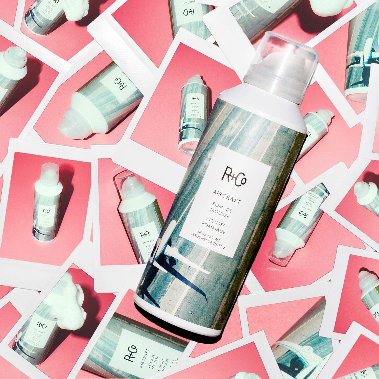 R+Co Aircraft Pomade Mousse | Lightweight Mousse for Texture, Volume & Definition | Anti-Frizz Hair Styling Foam for Tousled, Lived-In Looks | Vegan, Cruelty-Free & Paraben-Free(5.6 Fl Oz (Pack of 1))