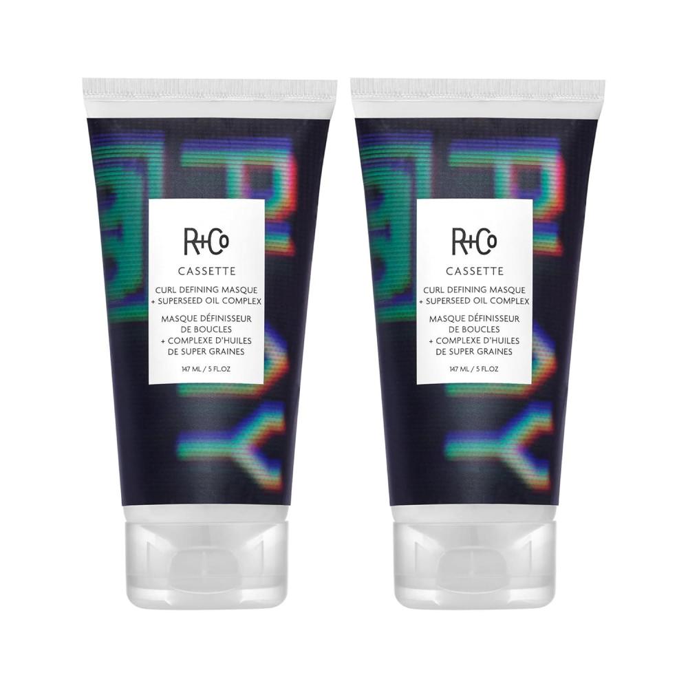 R+Co Cassette Curl Defining Masque | Defined Curls + Deep Hydration + Nourishing | Vegan + Cruelty-Free | 5 Oz(5 Fl Oz (Pack of 2))