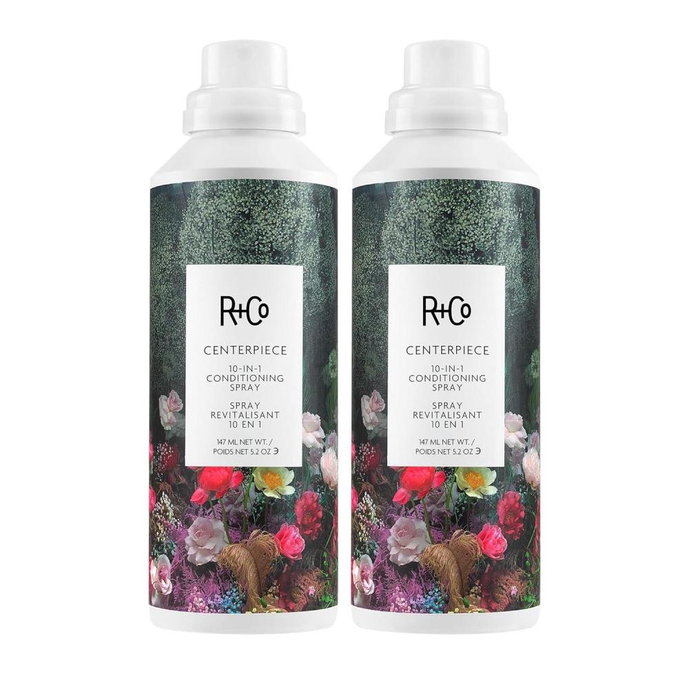 R+Co Centerpiece All-In-One Elixir Spray – Leave-In Treatment for Detangling, Frizz Control & Shine – Leaves Hair Soft, Smooth & Conditioned for All Hair Types – Vegan & Paraben-Free – 5.2 oz(Full Size 2 Pack)