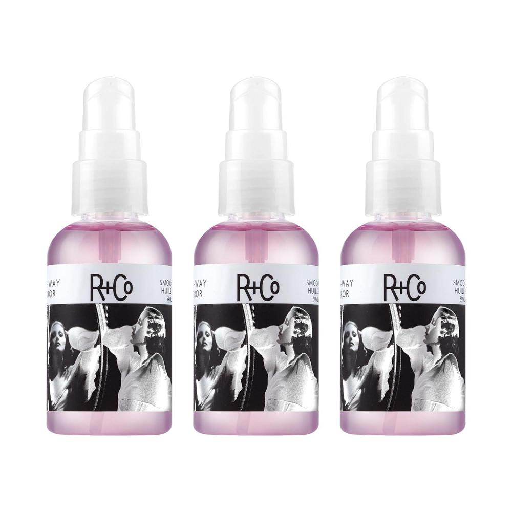 R+Co TWO WAY MIRROR Smoothing Oil – Frizz-Control & Shine-Enhancing Hair Oil, Smooths & Softens Hair, All Hair Types(2 Fl Oz (Pack of 3))