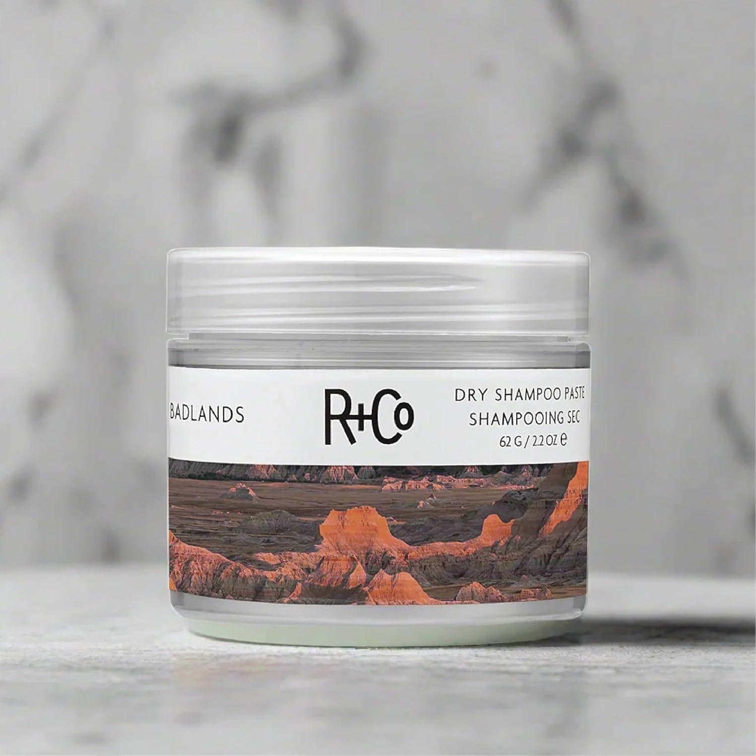 R+Co Badlands Dry Shampoo Paste | Part Dry Shampoo, Part Styling Paste | Adds Texture, Absorbs Oil, Matte Finish(2.2 Ounce (Pack of 2))