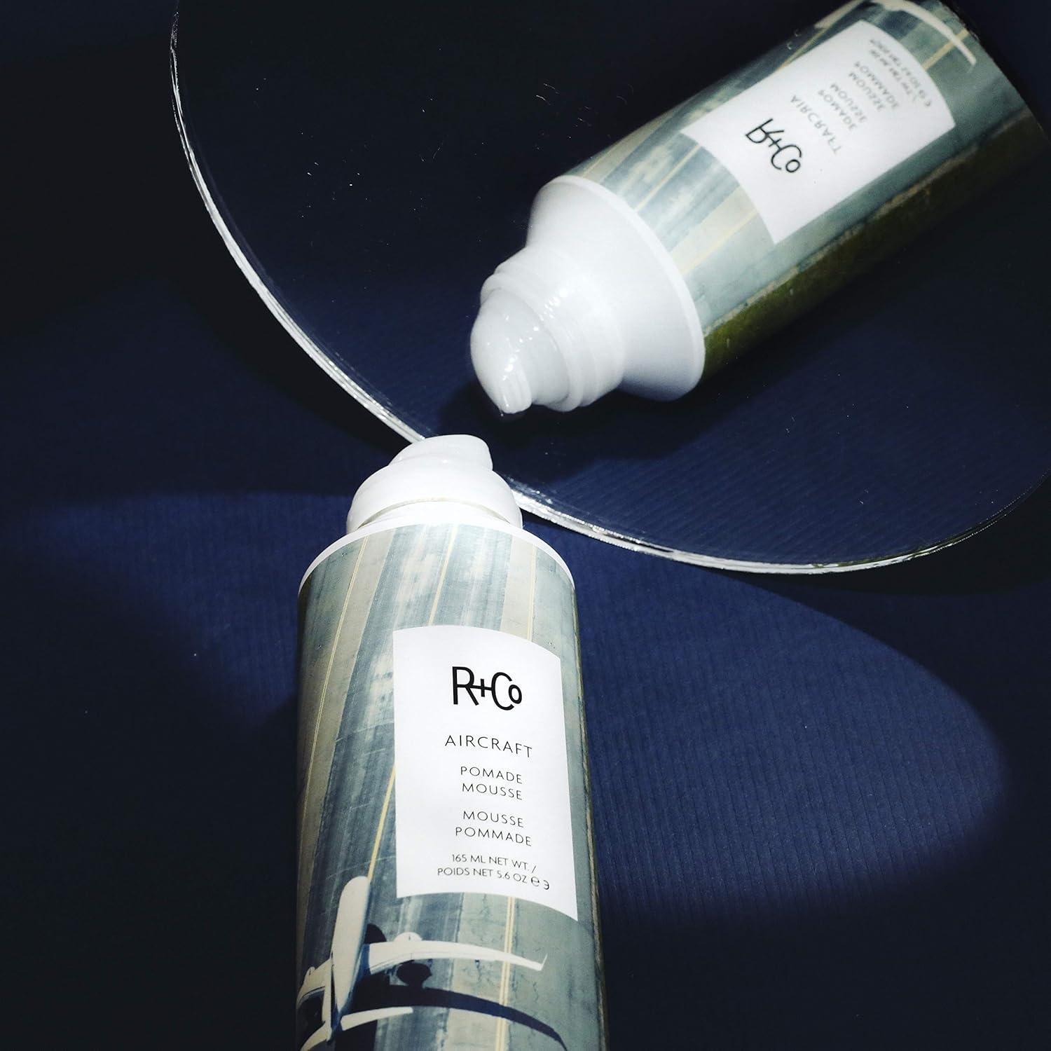 R+Co Aircraft Pomade Mousse | Lightweight Mousse for Texture, Volume & Definition | Anti-Frizz Hair Styling Foam for Tousled, Lived-In Looks | Vegan, Cruelty-Free & Paraben-Free(2 Fl Oz (Pack of 1))