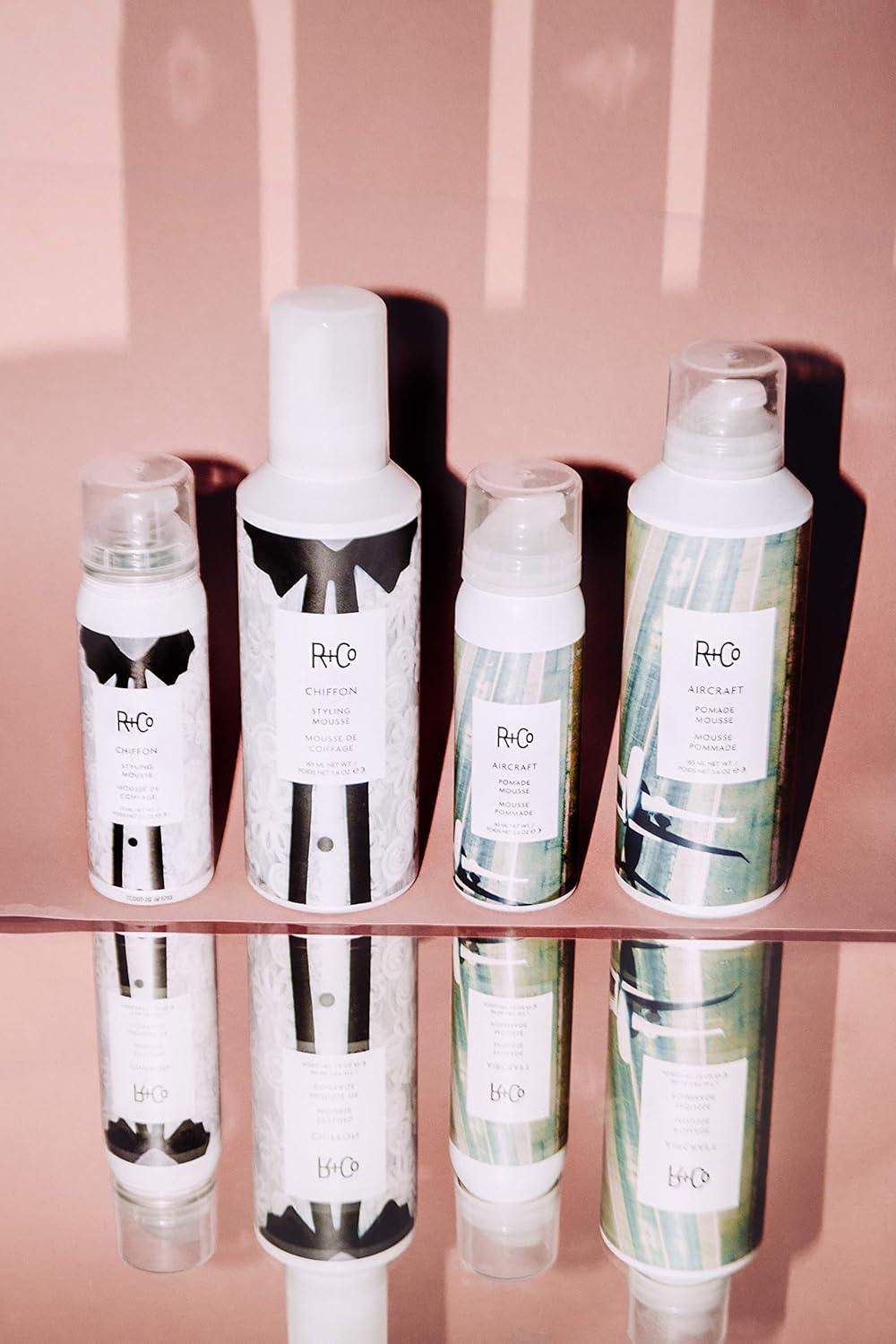 R+Co Aircraft Pomade Mousse | Lightweight Mousse for Texture, Volume & Definition | Anti-Frizz Hair Styling Foam for Tousled, Lived-In Looks | Vegan, Cruelty-Free & Paraben-Free(2 Fl Oz (Pack of 1))