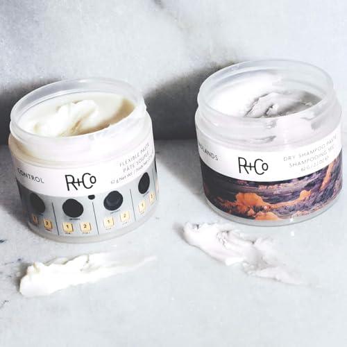 R+Co Control Flexible Paste | Strong Hold + Natural Finish| Vegan + Cruelty-Free | 2.2 Oz(2.2 Ounce (Pack of 2))