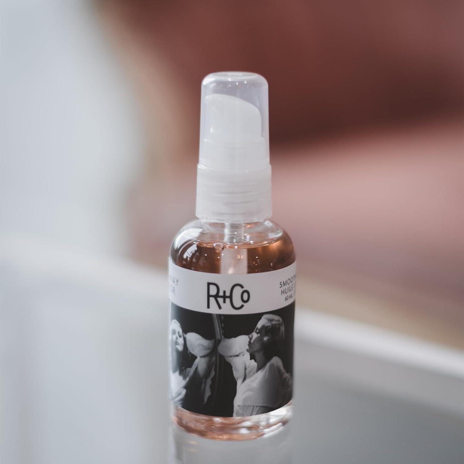 R+Co TWO WAY MIRROR Smoothing Oil – Frizz-Control & Shine-Enhancing Hair Oil, Smooths & Softens Hair, All Hair Types(2 Fl Oz (Pack of 1))