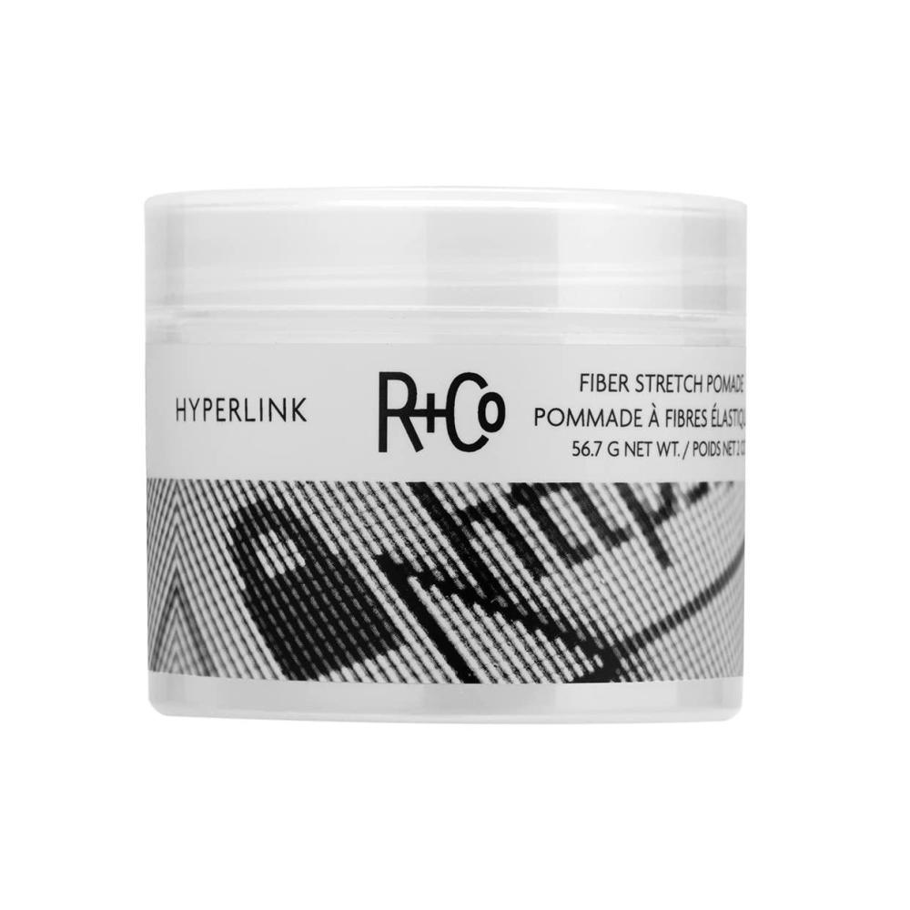 R+Co HYPERLINK Fiber Stretch Pomade – Hair Styling Pomade for Hold & Flexibility, Adds Texture & Definition, All Hair Types(2 Ounce (Pack of 1))