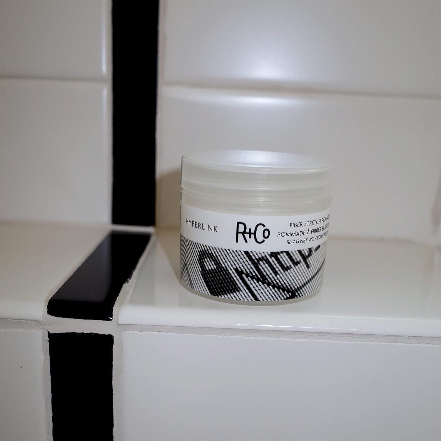 R+Co HYPERLINK Fiber Stretch Pomade – Hair Styling Pomade for Hold & Flexibility, Adds Texture & Definition, All Hair Types(2 Ounce (Pack of 1))