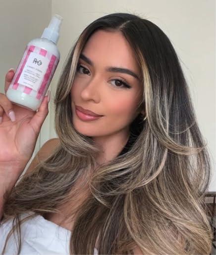 R+Co Candy Stripe Protect + Prep Detangling Spray | Instantly Detangles, Nourishes Hair, Prevents Breakage | Vegan + Cruelty-Free | 8.5 Fl Oz(8.5 Fl Oz (Pack of 1))