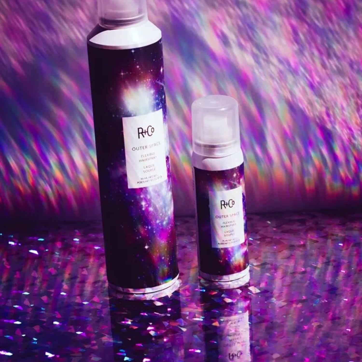 R+Co OUTER SPACE Flexible Hairspray – Light Hold & Long-Lasting Hair Spray, Adds Shine & Flexibility, All Hair Types(9.5 Fl Oz (Pack of 2))
