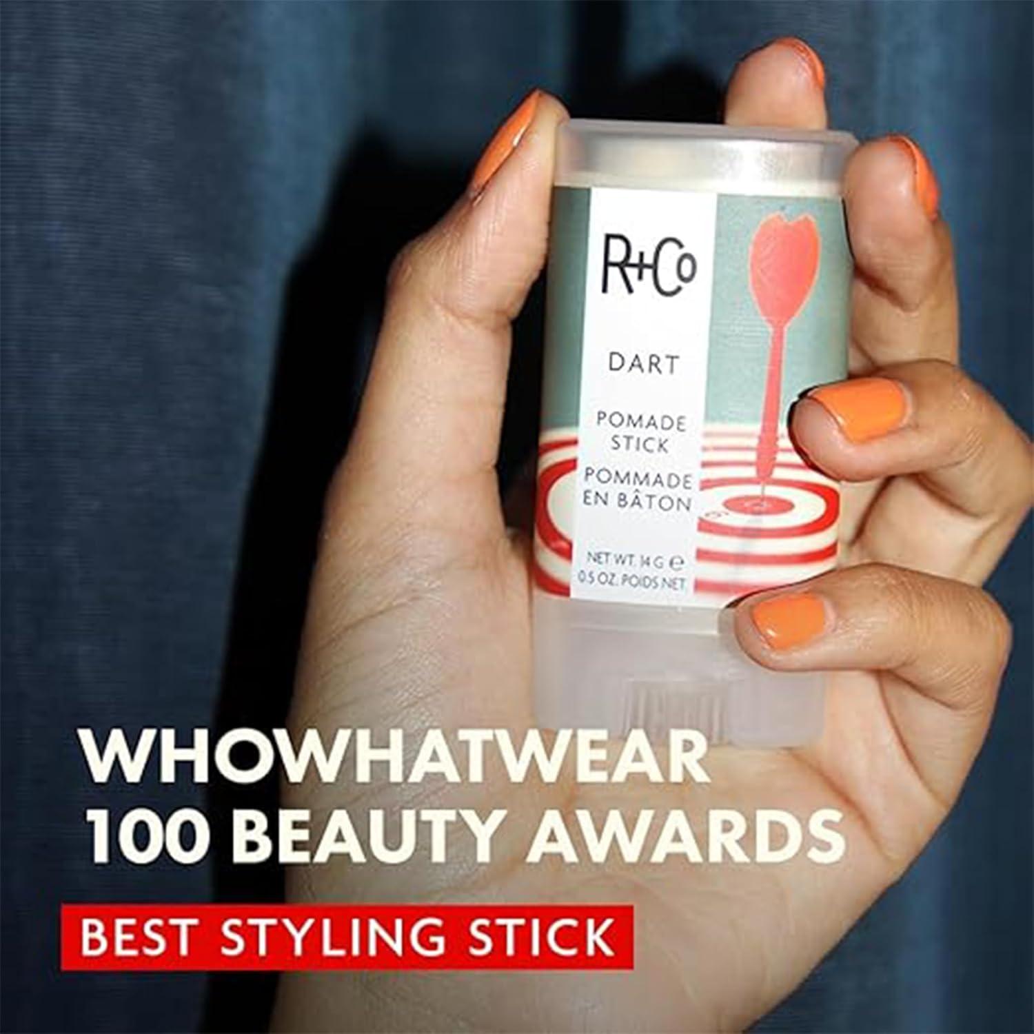 R+Co Dart Hair Wax Stick | Tame Flyaways, Sculpt & Polish | Long-Lasting Texture | Vegan + No Parabens | 0.5 Ounce (Pack of 1)(0.5 Ounce (Pack of 2))