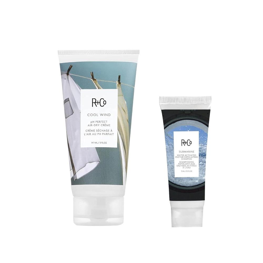 R+Co Cool Wind pH Perfect Air Dry Hair Cream | Hydrates + Tames + Softens | Vegan + Cruelty-Free |(5 Fl Oz + 0.5 Fl Oz (Pack of 2))