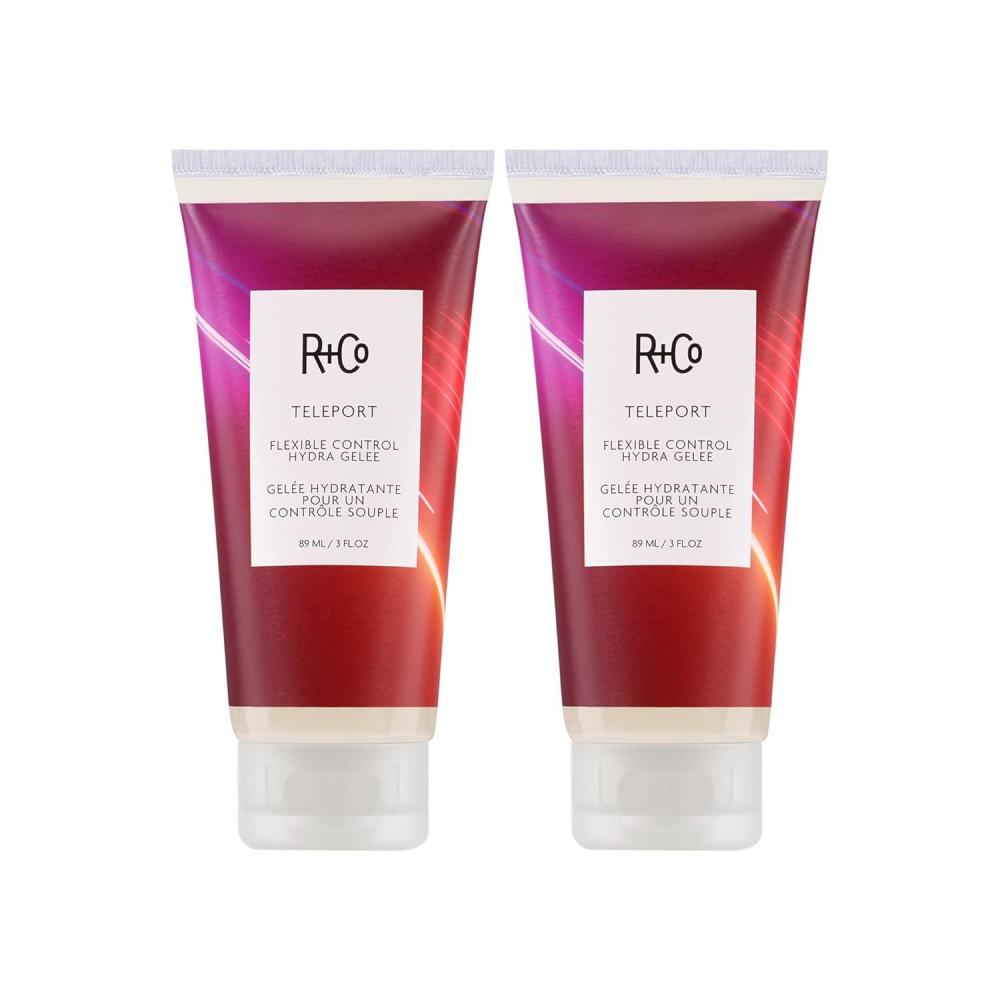 R+Co Teleport Flexible Control Hydra Gelee | Lightweight Gelee + Buildable Hold + Enhance Natural Waves | Vegan + Cruelty-Free | 3 Fl Oz(3 Fl Oz (Pack of 2))