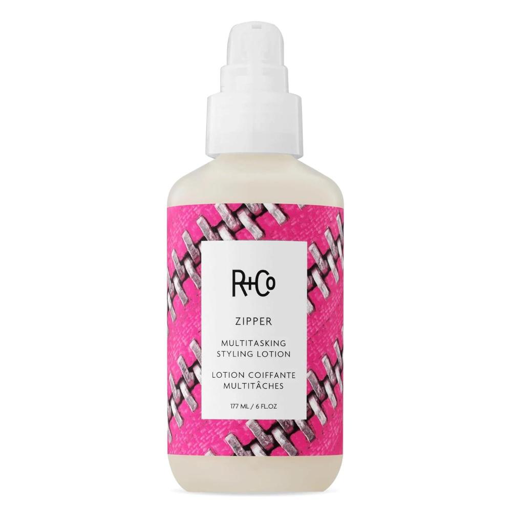 R+Co Zipper Multitasking Styling Lotion | Adds Shine + Flexible Hold + Fights Frizz | Vegan + Cruelty-Free | 6 Oz(6 Fl Oz (Pack of 3))