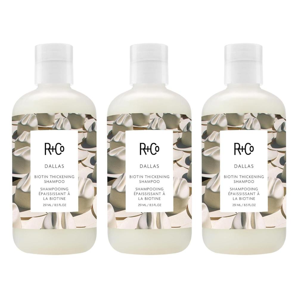R+Co DALLAS Biotin Thickening Shampoo – Volumizing & Strengthening Hair Cleanser, All Hair Types(8.5 Ounce (Pack of 3))