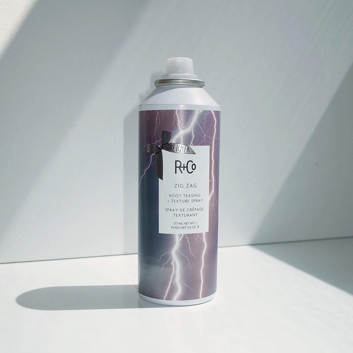 R+Co ZIG ZAG Root Teasing + Texture Spray – Volumizing Root Lift Spray, Adds Texture & Hold, All Hair Types(5 Fl Oz (Pack of 1))