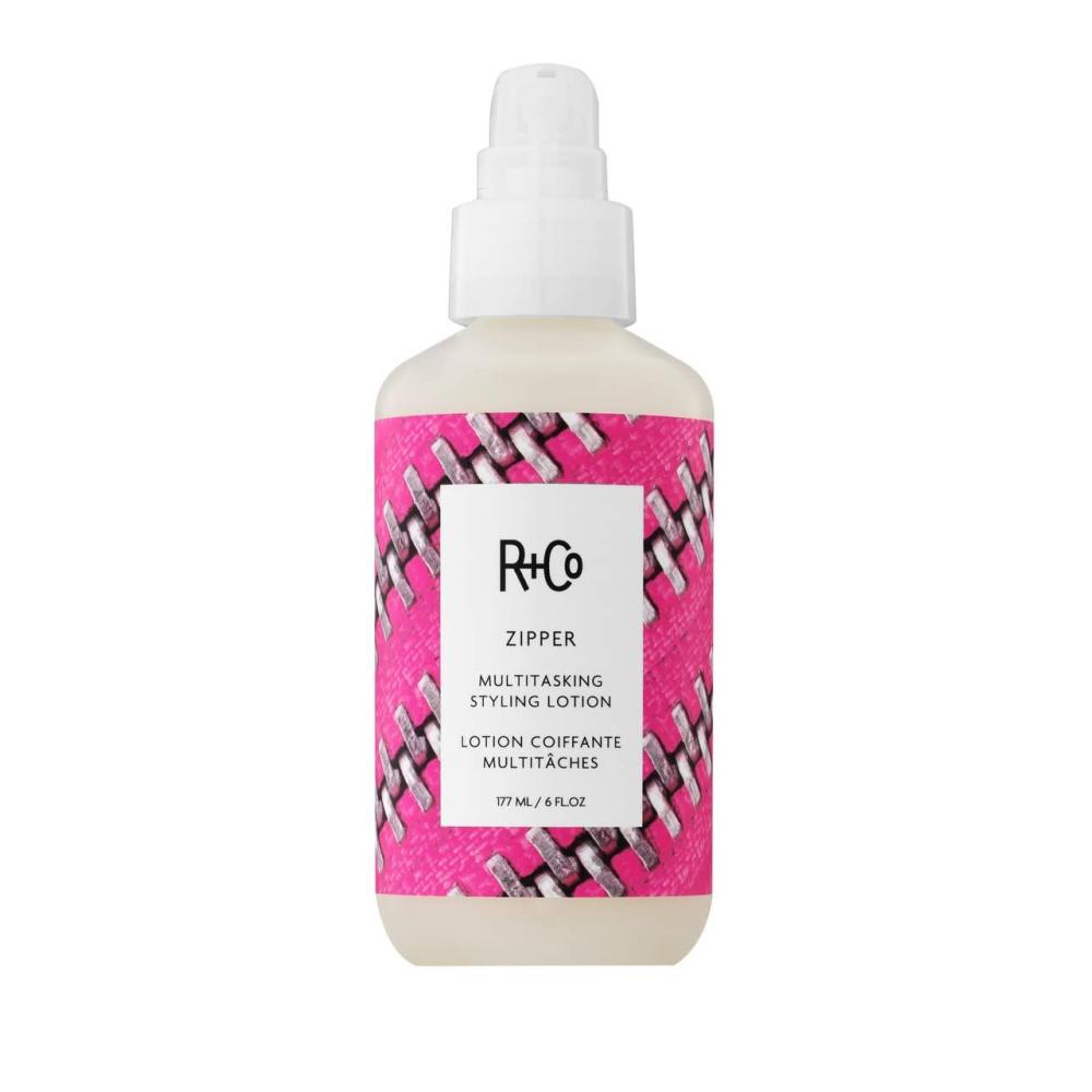 R+Co Zipper Multitasking Styling Lotion | Adds Shine + Flexible Hold + Fights Frizz | Vegan + Cruelty-Free | 6 Oz(6 Fl Oz (Pack of 1))