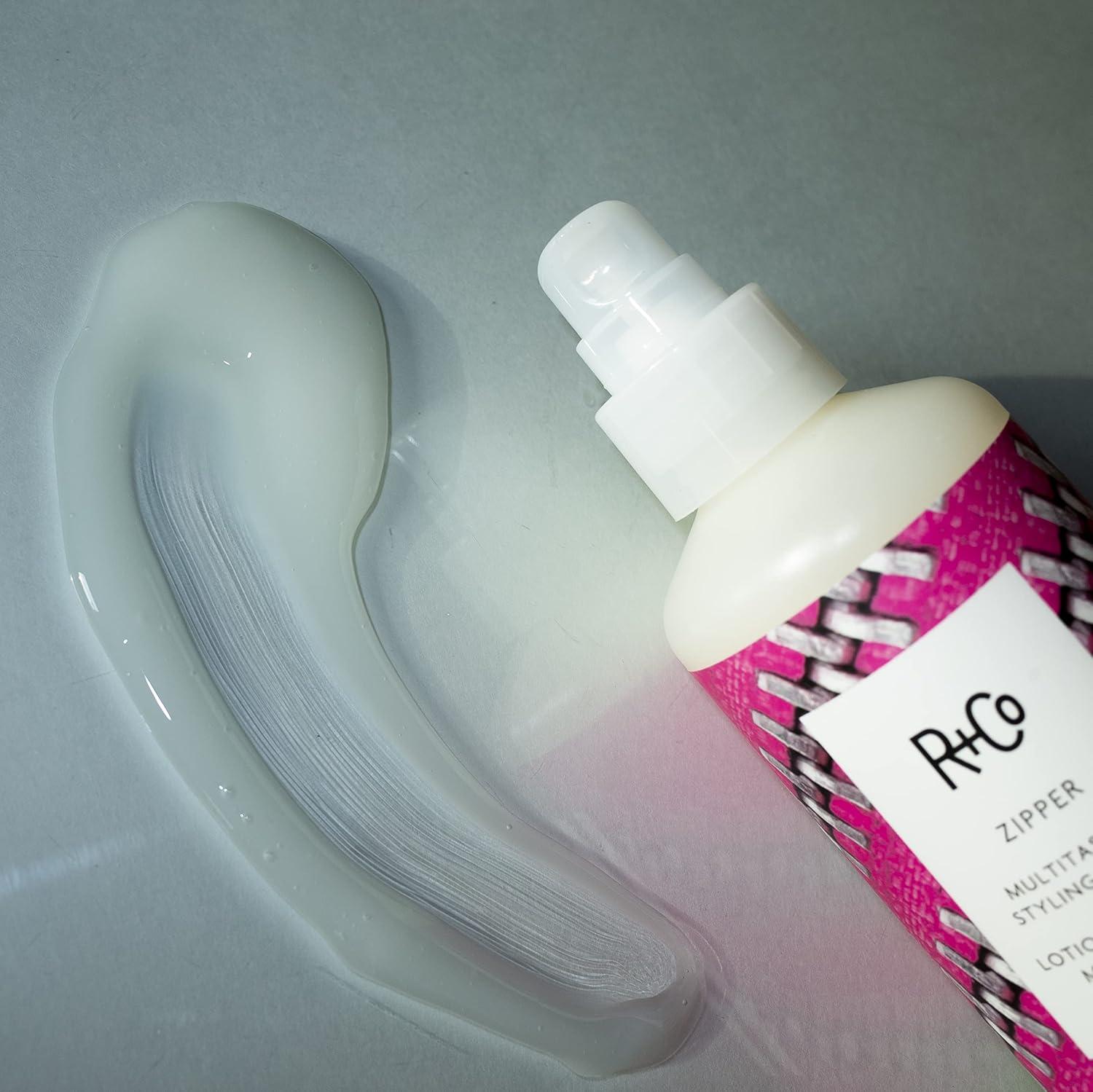 R+Co Zipper Multitasking Styling Lotion | Adds Shine + Flexible Hold + Fights Frizz | Vegan + Cruelty-Free | 6 Oz(6 Fl Oz (Pack of 1))