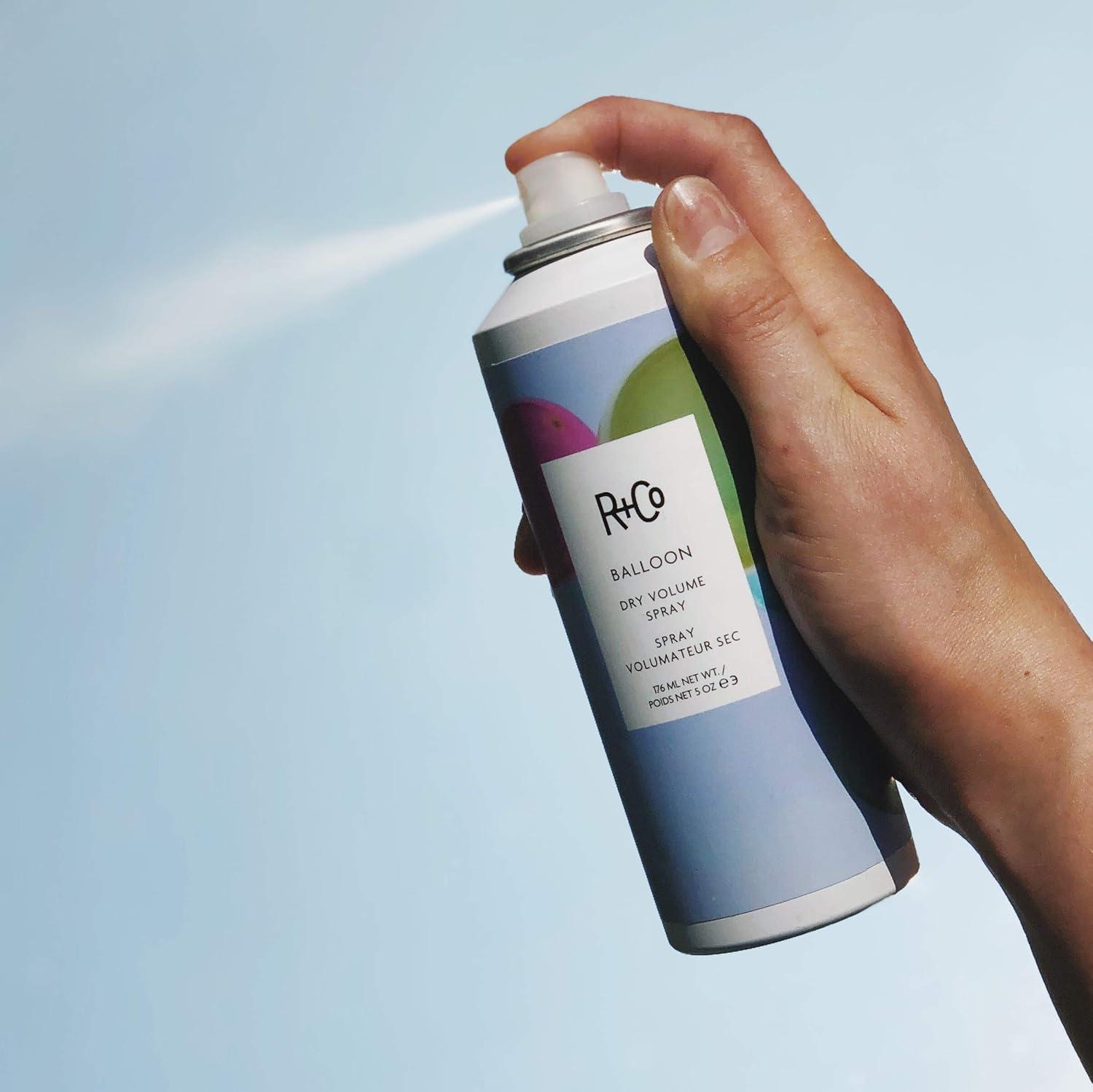 R+Co BALLOON Dry Volume Spray – Lightweight Hair Volumizer, Adds Lift & Texture, All Hair Types(5 Fl Oz (Pack of 1))