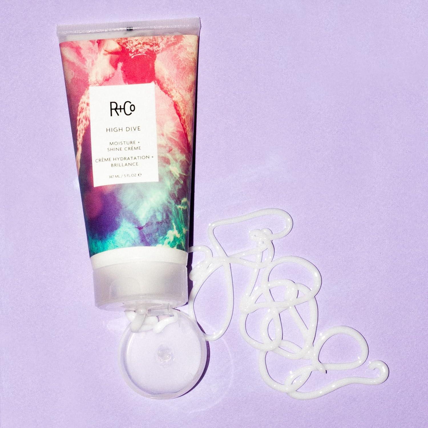 R+Co HIGH DIVE Moisture + Shine Crème Travel – Hydrating & Glossy Hair Cream, Adds Softness & Manageability, All Hair Types(1.7 Fl Oz (Pack of 1))