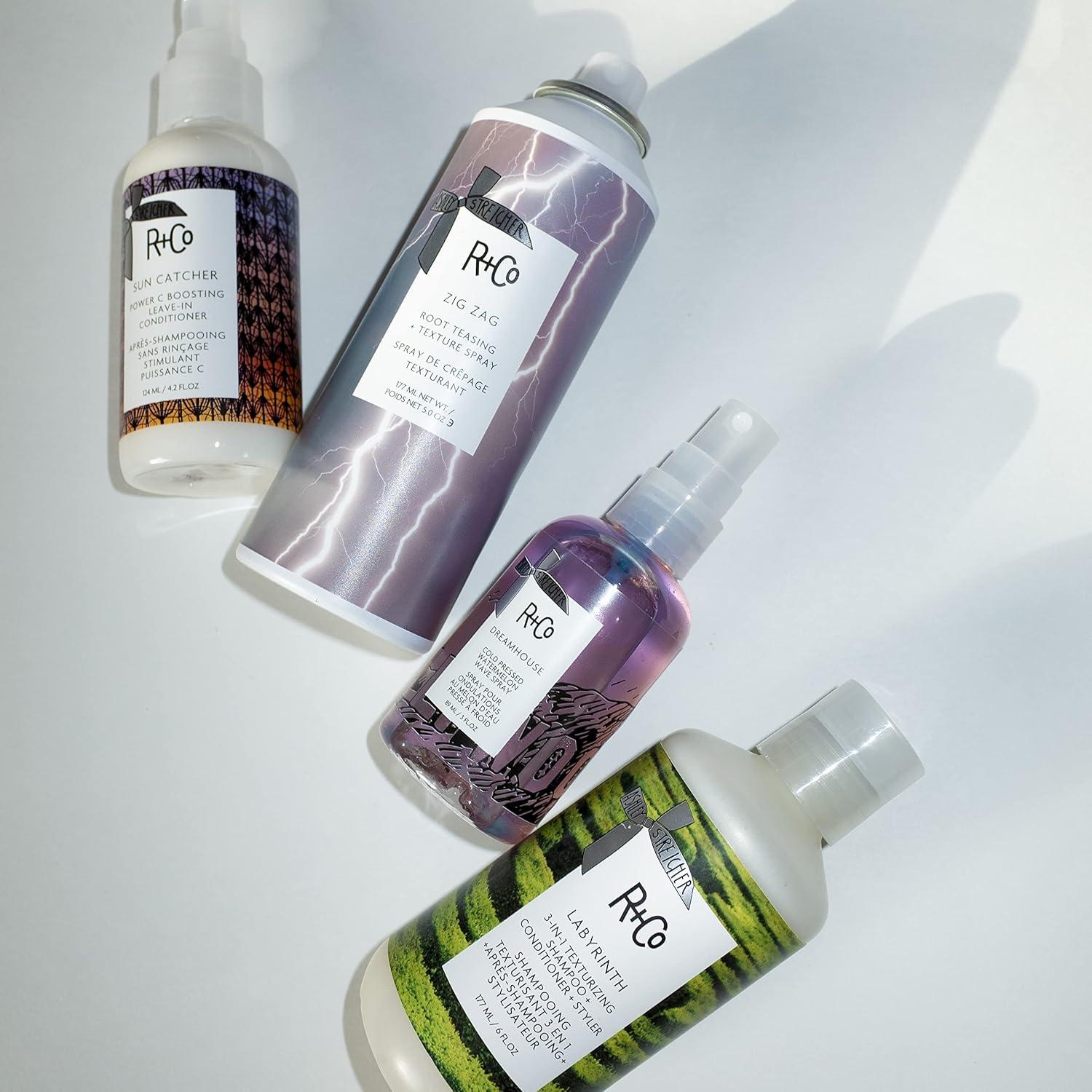 R+Co Labyrinth 3-in-1 Texturizing Shampoo + Conditioner + Styler | Touchable Texture + Volume + Hydration | Vegan + Cruelty-Free | 6 OZ(Single)