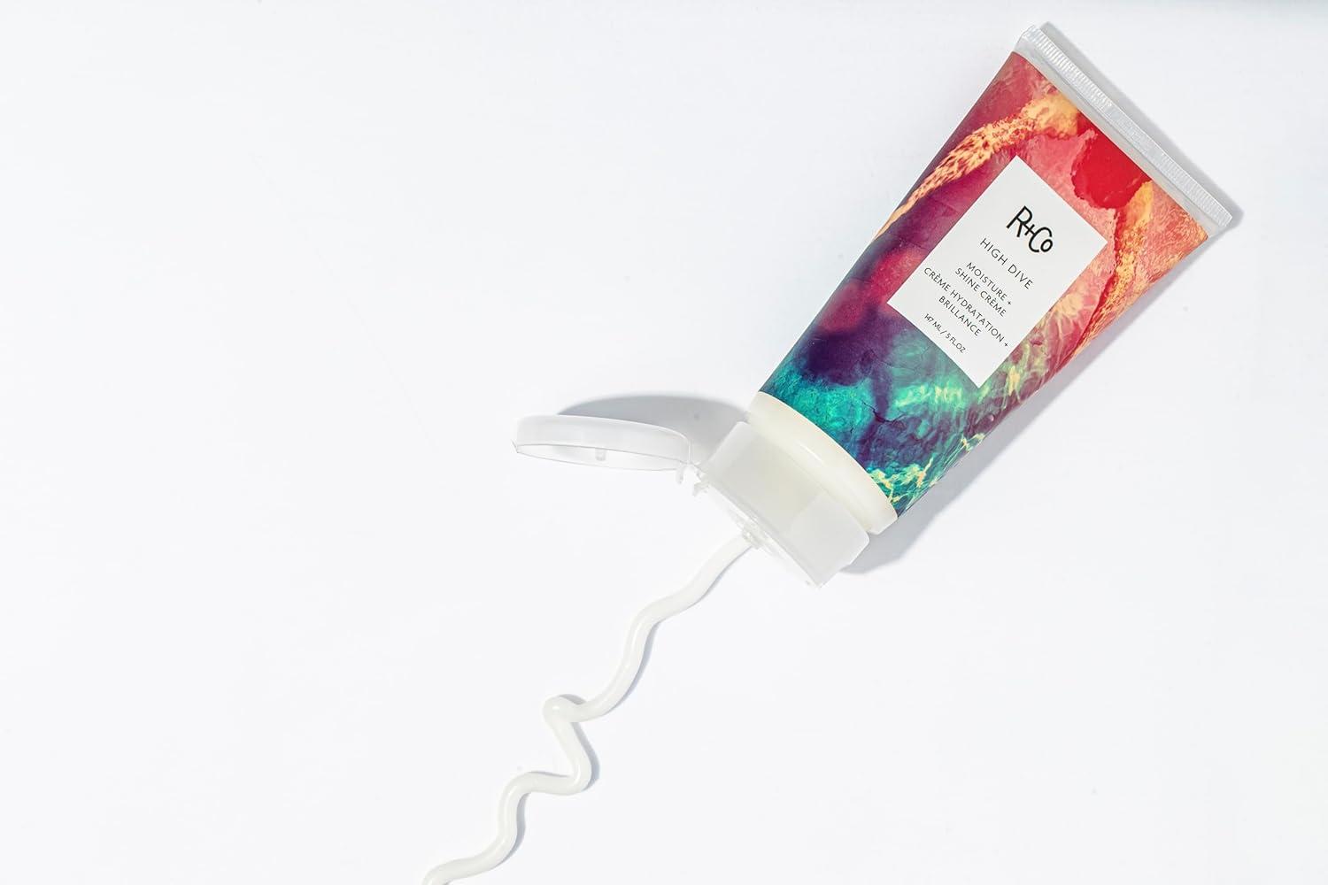 R+Co HIGH DIVE Moisture + Shine Crème – Hydrating & Glossy Hair Cream, Adds Softness & Manageability, All Hair Types(5 Fl Oz (Pack of 1))