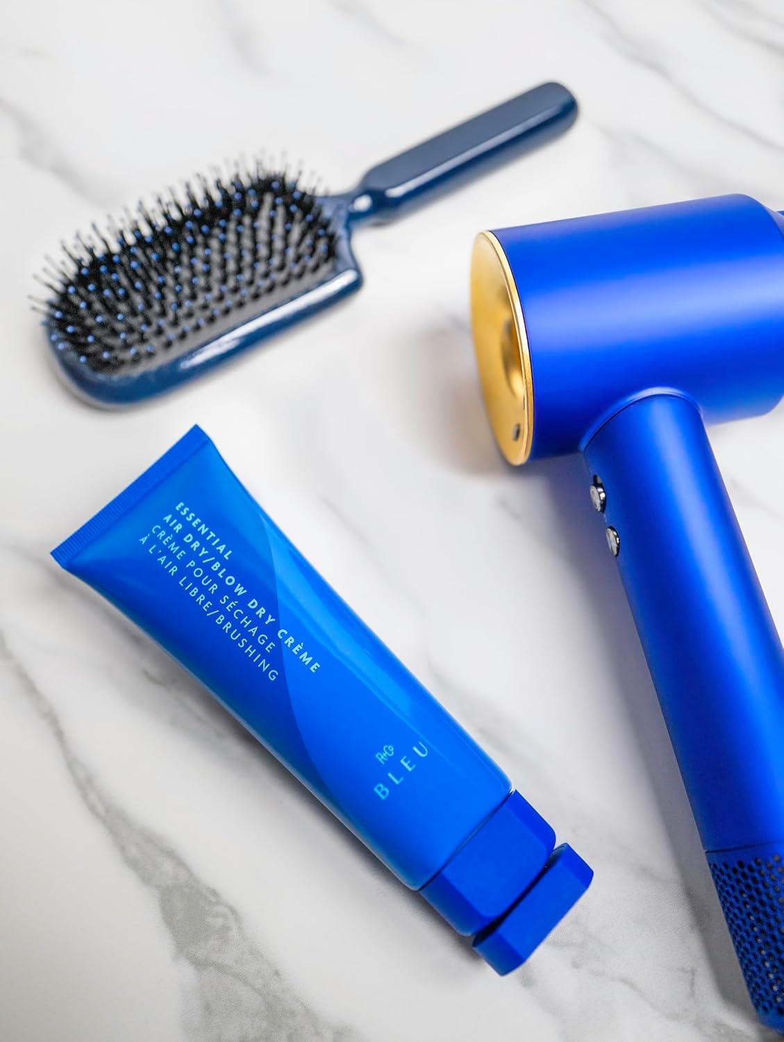 R+Co BLEU Essential Air Dry Blow Dry Crème – Lightweight Heat Protectant Styling Cream for Frizz Control, Hydration & Shine – Smooths & Detangles for All Hair Types – Paraben-Free – 4.2 oz