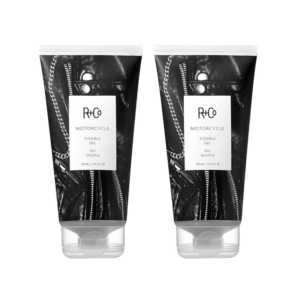 R+Co Motorcycle Flexible Gel – Hybrid Styling Gel with Flexible Hold & Wax-Like Shine – Heat Protectant, Volumizing Gel for Texture, Natural Finish & All Hair Types – Vegan & Sulfate-Free – 5 oz(5 Fl Oz (Pack of 2))