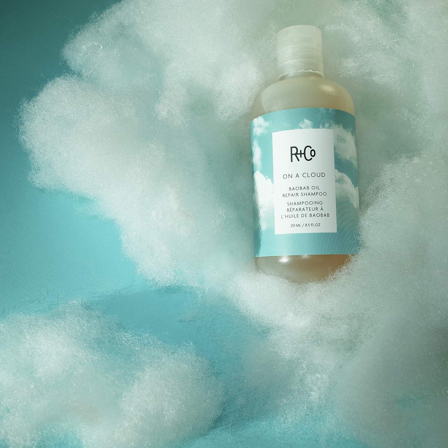 R+Co On A Cloud Baobab Repair Shampoo | Gentle Cleansing + Rebonds + Hydrates | Vegan + Cruelty-Free | 8.5 OZ(Single)