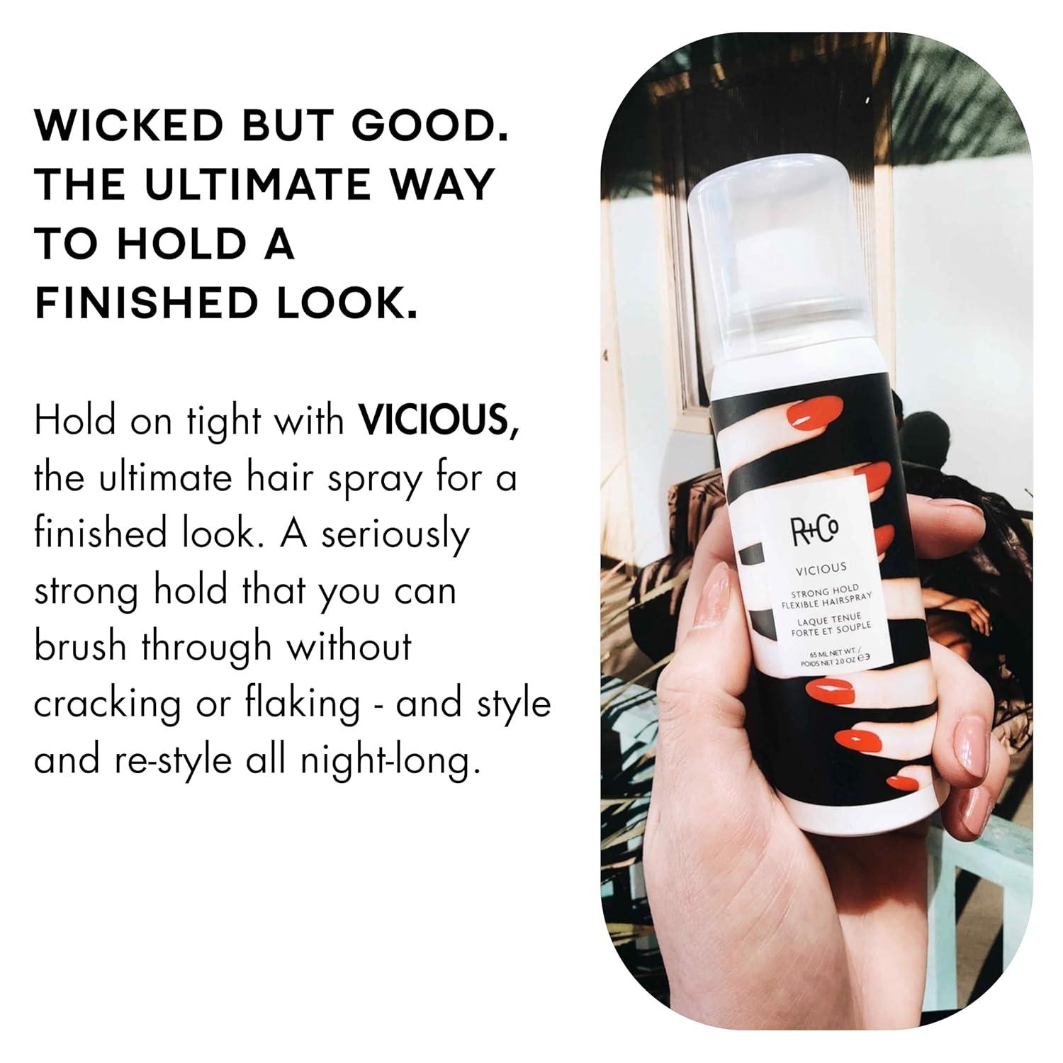 R+Co Vicious Strong Hold Flexible Hairspray