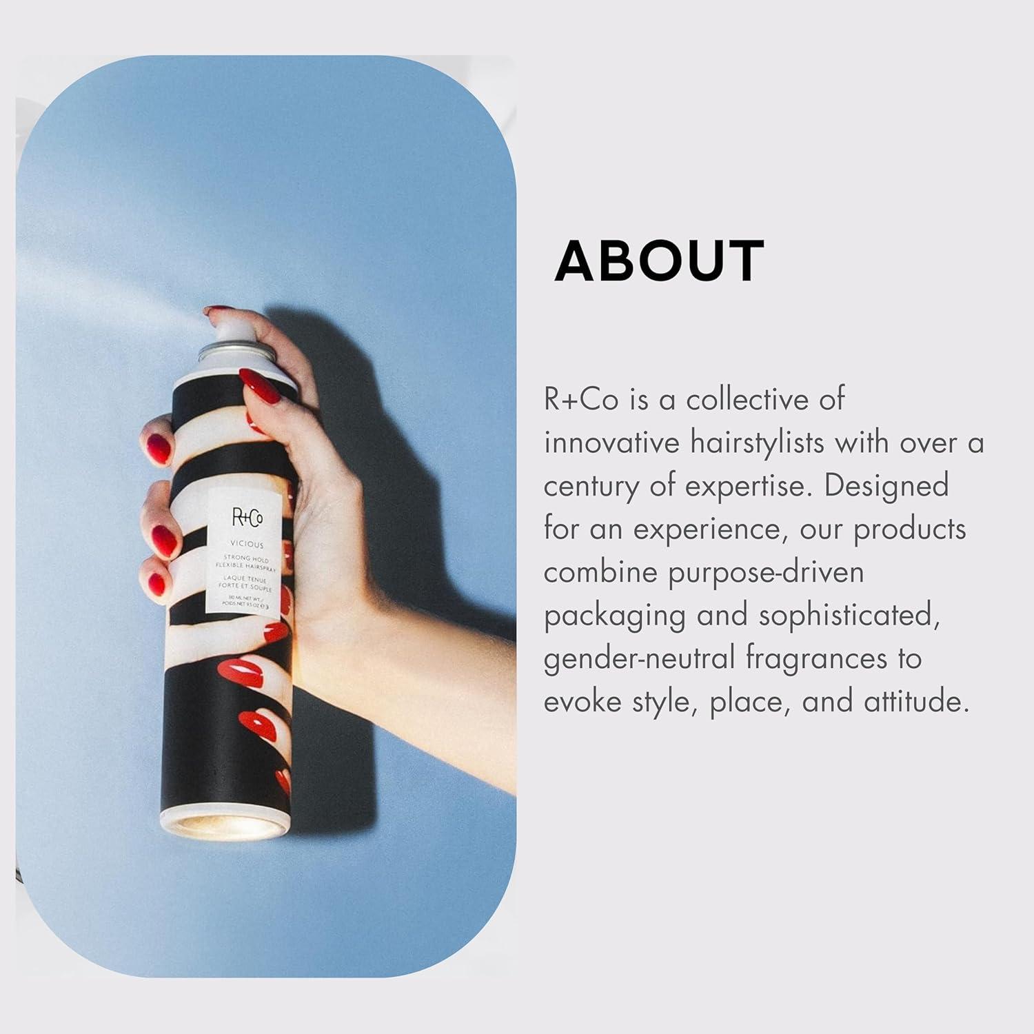 R+Co Vicious Strong Hold Flexible Hairspray