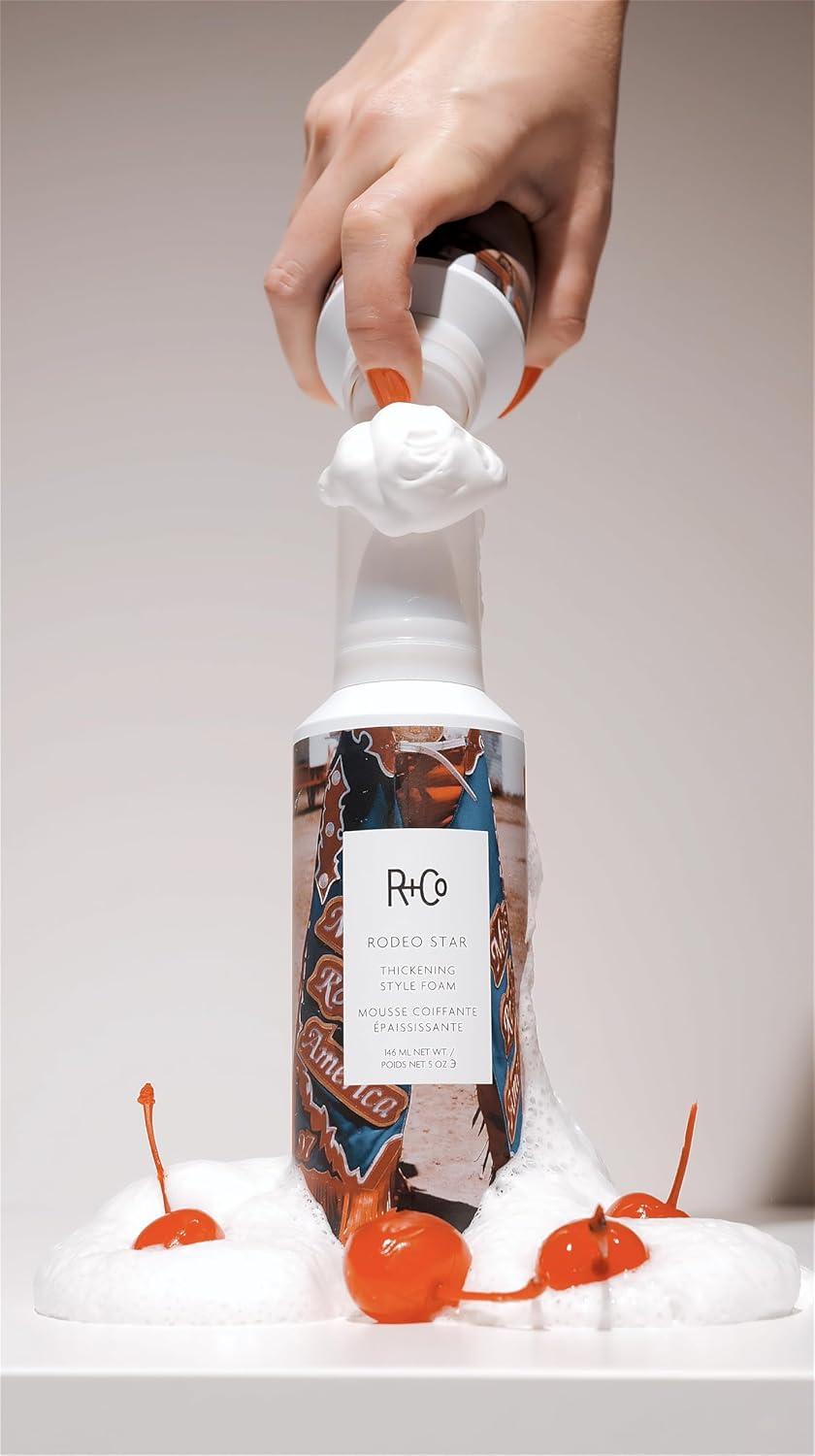 R+Co Rodeo Star Thickening Foam, Adds Dramatic Volume to Fine to Medium Hair