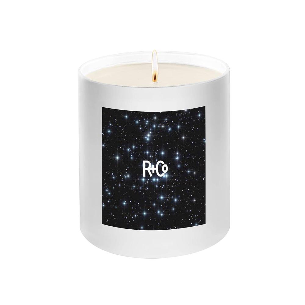 R+Co Stars Align Candle | Essence of Palo Santo + White Cedar Wood + Smoky Tobacco | Vegan + Cruelty-Free | 0.5 lb.