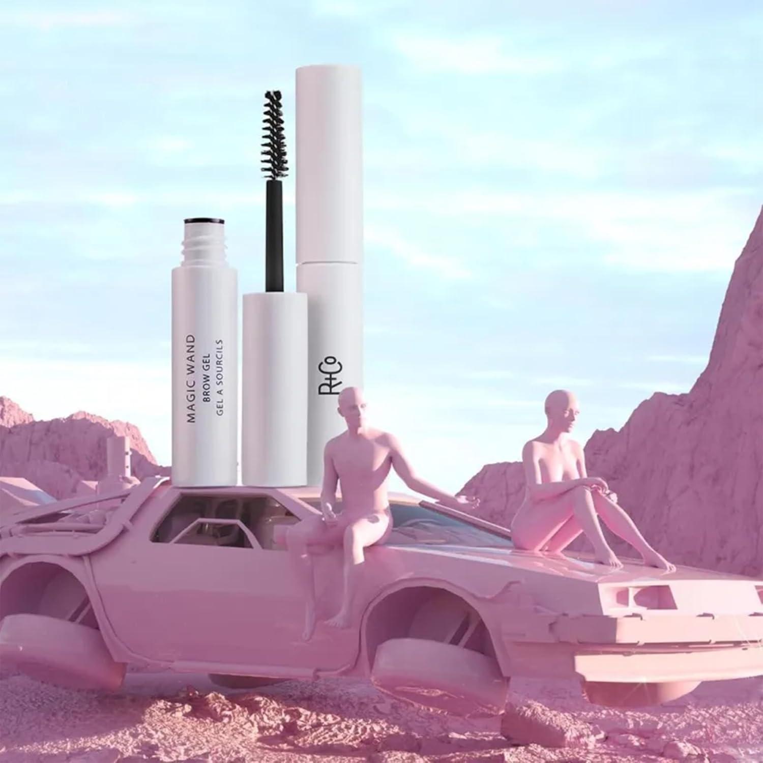 R+Co Magic Wand Brow Gel | Tack-Free, Tames + Conditions Brows | Vegan + Cruelty-Free | .14 Oz