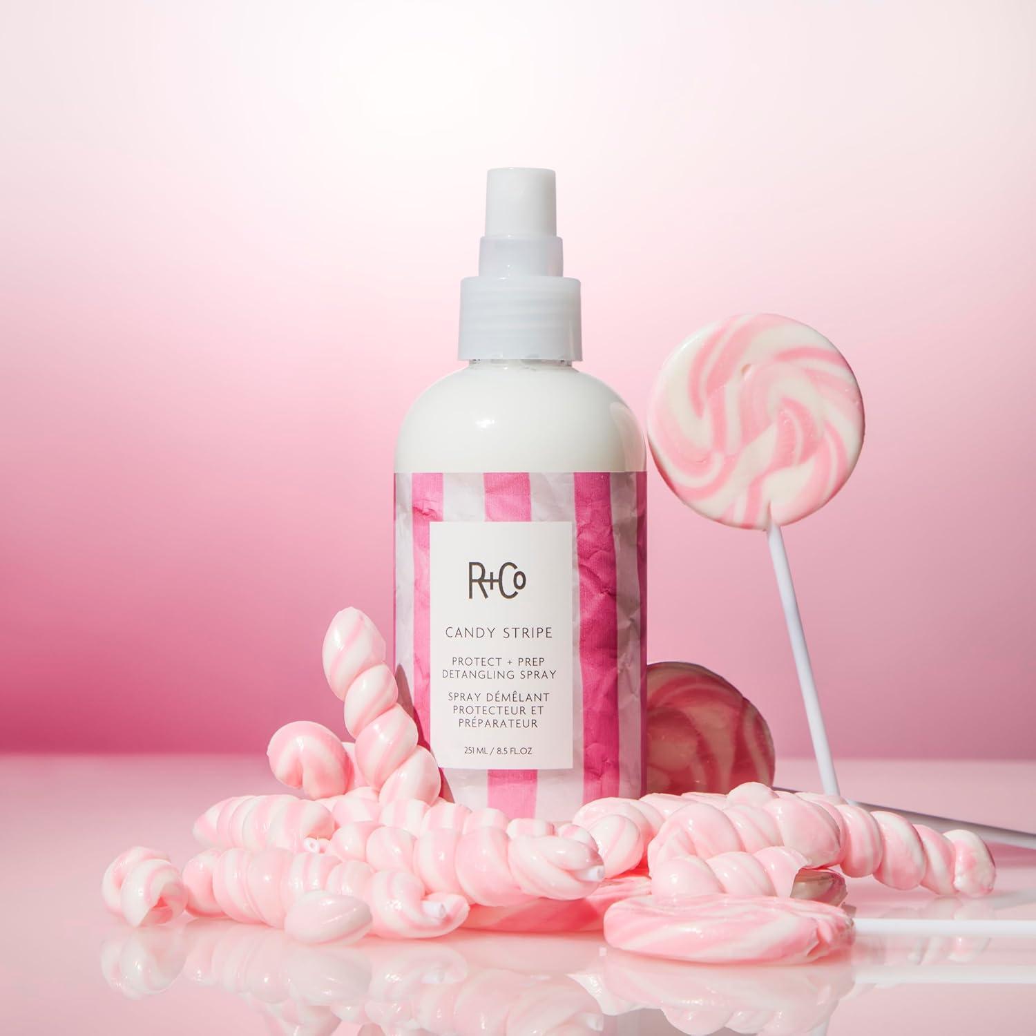 R+Co Candy Stripe Protect + Prep Detangling Spray(1 Fl Oz (Pack of 1))