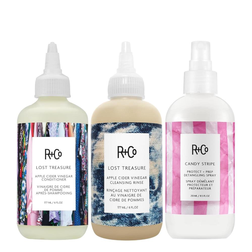 R+Co Lost Treasure Apple Cider Vinegar Cleansing Rinse | Dramatic Shine + Softens Hair + Preserves Color | Vegan + Cruelty-Free | 6 Oz(20.5 Fl Oz (Pack of 1))