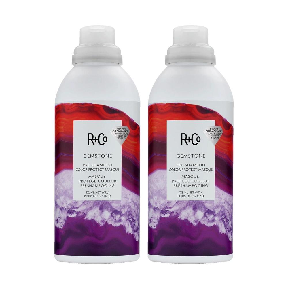 R+Co Gemstone Pre-Shampoo Color Protect Masque | Preserve Hair Color, Vibrance + Hydration + Softness | Vegan + Cruelty-Free | 5.75 Oz(5.7 Ounce (Pack of 2))