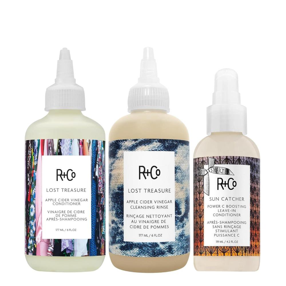 R+Co Lost Treasure Apple Cider Vinegar Cleansing Rinse | Dramatic Shine + Softens Hair + Preserves Color | Vegan + Cruelty-Free | 6 Oz(16.2 Fl Oz (Pack of 1))