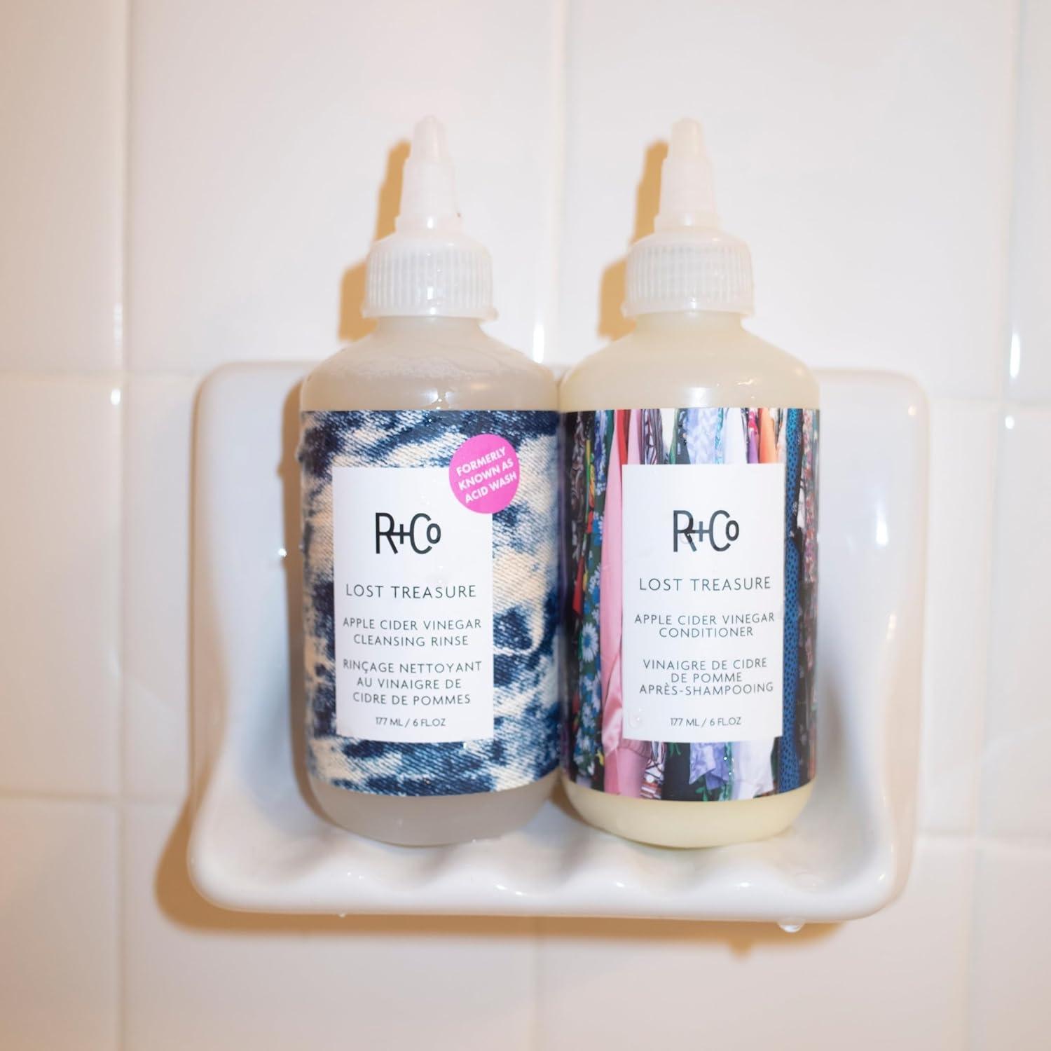 R+Co Lost Treasure Apple Cider Vinegar Cleansing Rinse | Dramatic Shine + Softens Hair + Preserves Color | Vegan + Cruelty-Free | 6 Oz(6 Fl Oz (Pack of 1))